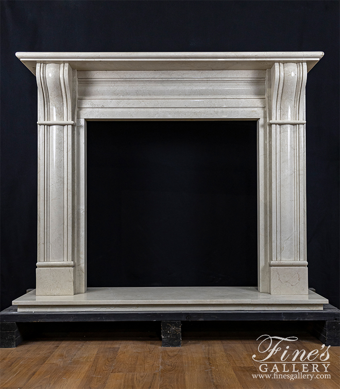 Marble Fireplaces  - Cream Marble Surround - MFP-1783